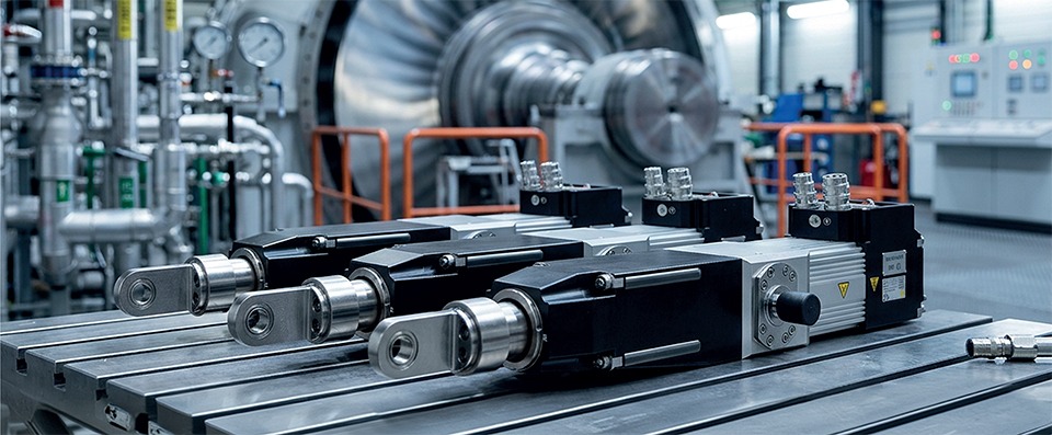 Kinegge Electromechanical Actuators for Steam and Gas Turbines